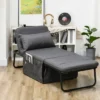 HOMCOM Ottoman Sofa Bed, 4-in-1 Multi-Function Folding Sleeper Chair Bed With Adjustable Backrest, Pillow, Side Pocket -Lush Living Store GUEST fa8363d9 405d 420d a699 9236b6a34ca7