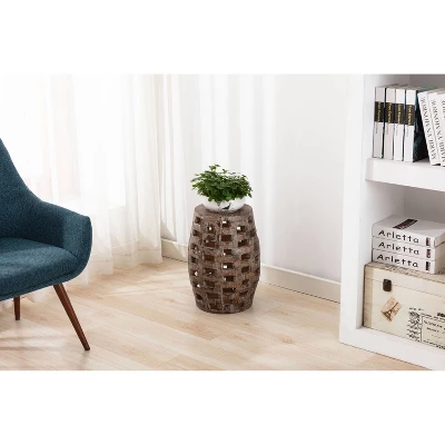 18" Hampton Side Table Weathered - Boraam 12 18" Hampton Side Table Weathered - Boraam - Image 10