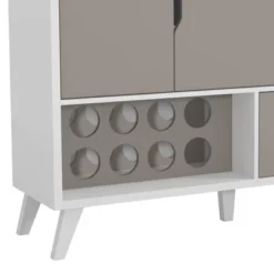 2 Door Wine Bar Cabinet TV Stand For TVs Up To 54" White/Gray - The Urban Port -Lush Living Store GUEST fb01411c 69ea 41f4 b485 58a4037c9351