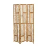 Contemporary Wood Room Divider Screen Brown - Olivia & May