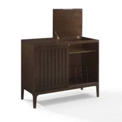 Asher Record Storage Media Console Dark Brown - Crosley -Lush Living Store GUEST fb9e4daa da95 4348 9afa af1f09b9ff9b