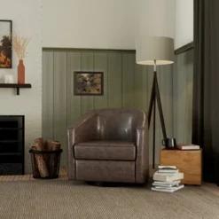 ELuxury Swivel Barrel Chair