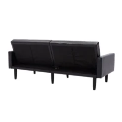 Faux Leather Futon Sofa With Arms Black - Room Essentials™ -Lush Living Store GUEST fc7d055a 313d 47c6 b0f0 b13d401eb9fe
