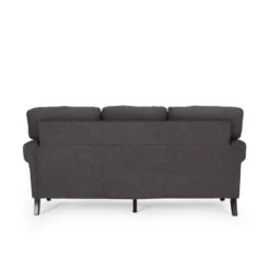 Burkehaven Contemporary Fabric 3 Seater Nailhead Trim Sofa Gray/Dark Brown - Christopher Knight Home -Lush Living Store GUEST fcec7ea2 d587 4f49 ab7c 95d152b51460