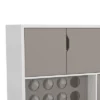2 Door Wine Bar Cabinet TV Stand For TVs Up To 54" White/Gray - The Urban Port -Lush Living Store GUEST fd3cd9f6 c016 4979 b0a7 c3cd8c4a28d5