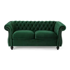 Somerville Traditional Chesterfield Loveseat - Christopher Knight Home -Lush Living Store GUEST fd684556 2dda 4409 9319 b610edd5f60a