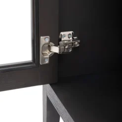 Modern Sideboard, Buffet Storage Cabinet With Tempered Glass Doors And Adjustable Shelves-ModernLuxe -Lush Living Store GUEST fe05eafa 2820 40be 97e3 26d60efd96c3