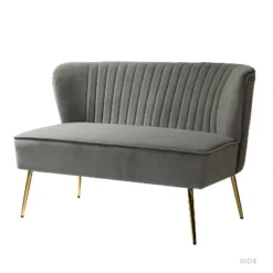 Velvet Nicolas Loveseat Sofa | Karat Home -Lush Living Store GUEST fe91bd37 97c9 40ee aa57 60cab1150fd2