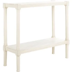 Rafiki Console Table - Distressed White - Safavieh -Lush Living Store GUEST fe9f8e2a 8ac7 4fa2 aed3 63291399e06f