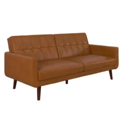 Fiore Modern Futon Faux Leather - Room & Joy -Lush Living Store GUEST feb3acd2 d2b2 4f4b 9f9e 5bcf211b4073