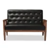 Sorrento Mid-Century Retro Modern Faux Leather Upholstered Wooden 2 Seater Loveseat - Baxton Studio 2 Sorrento Mid-Century Retro Modern Faux Leather Upholstered Wooden 2 Seater Loveseat - Baxton Studio -Lush Living Store GUEST fed9d7c0 5e13 4db7 9d95 c63b34dd6fc4