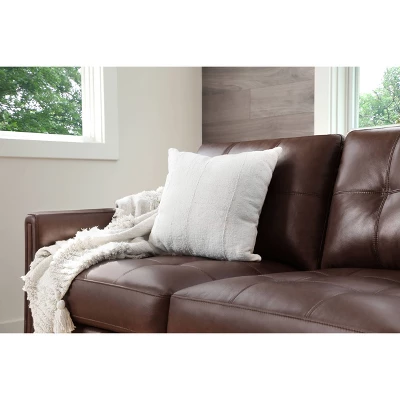 Tangelo Leather Sofa Brown - Abbyson Living 4 Tangelo Leather Sofa Brown - Abbyson Living - Image 2