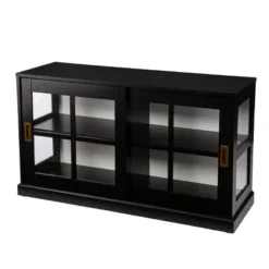 Santales Curio Cabinet Black/White - Aiden Lane