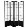 6 Ft. Tall Zen Shoji Screen - Black (4 Panels) 2 6 Ft. Tall Zen Shoji Screen - Black (4 Panels) -Lush Living Store GUEST ff860678 be46 47f3 94dd f681ef61ea21