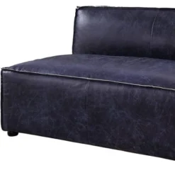 52" Birdie Sofa With Top Grain Leather Vintage Blue - Acme Furniture -Lush Living Store GUEST ff87cd05 2278 4bb2 b615 b1acbb9a3b70
